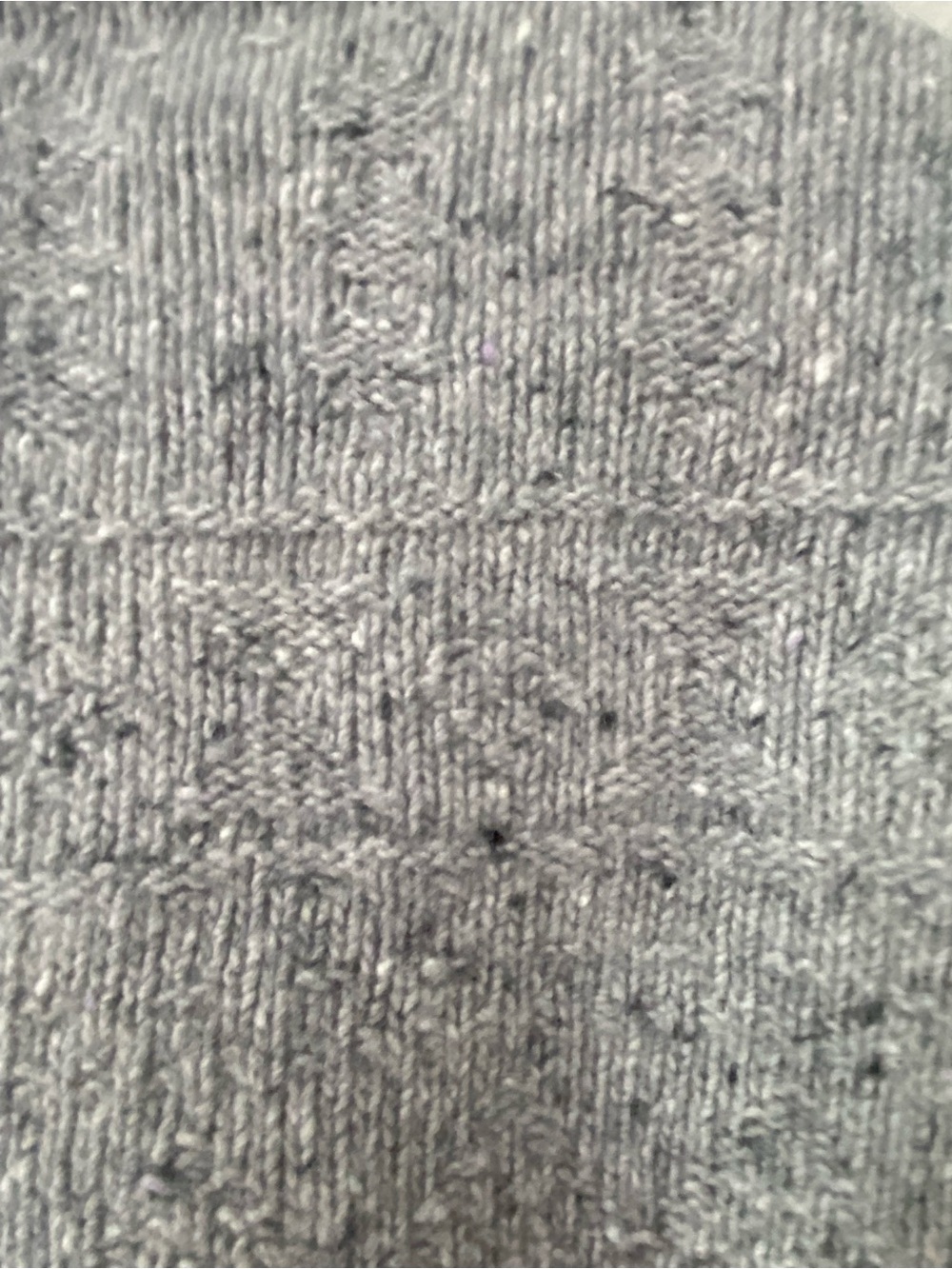 Women's Grey Turtleneck Sweater - Cozy Speckled Knit - Picture 3 of 6